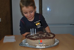 My nephew with his DXN birthday icing on the cake :)